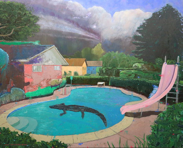 "Alligator in Pool" Print $125-$260