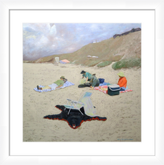 "Bearskin Rug on the Beach" Print $100-$225